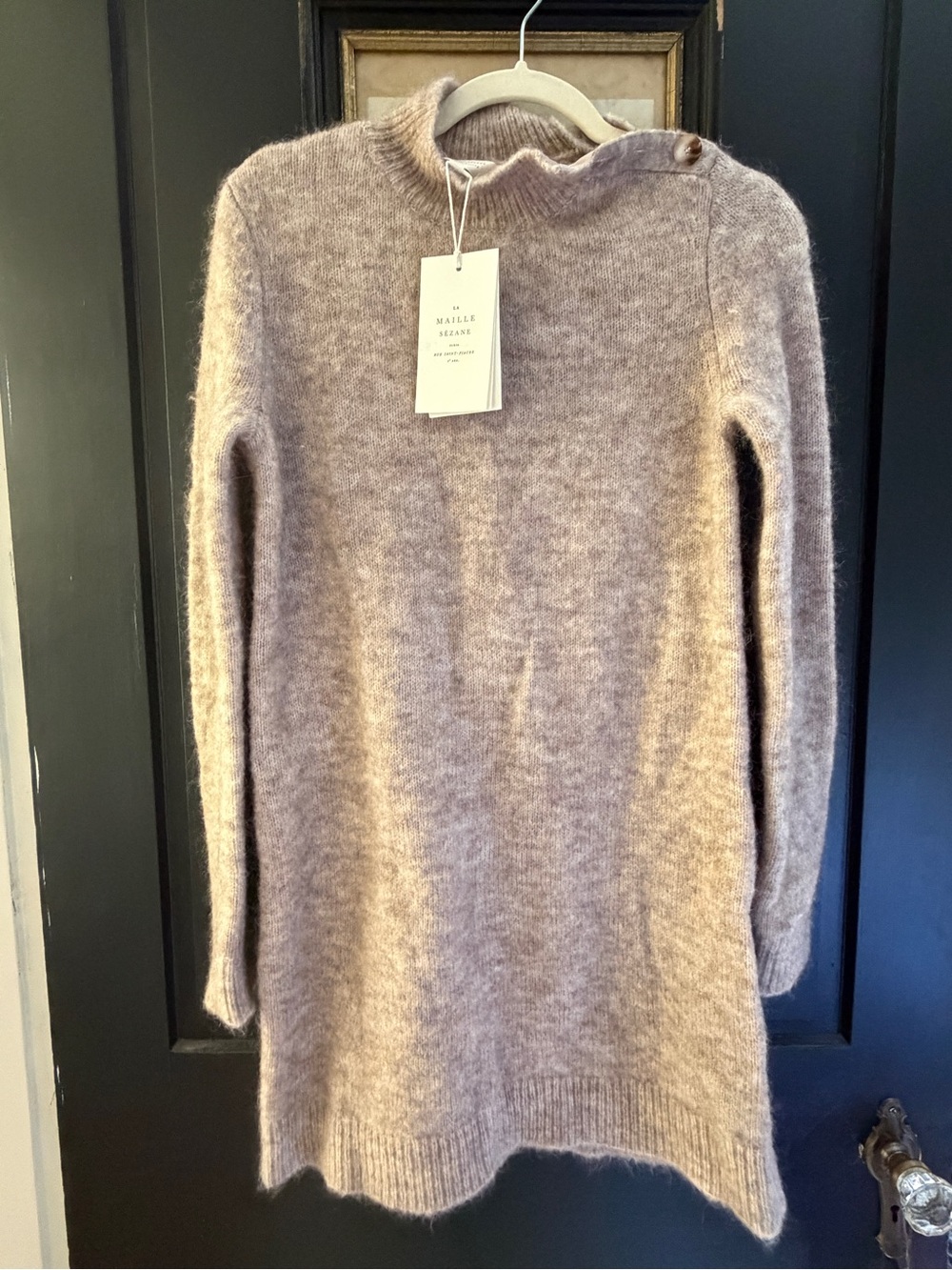 NWT Sezane Robe Polly Mini Sweater Dress